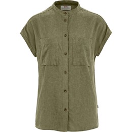 Fjällräven Ãvik Hemp Shirt SS Dame S Grøn Skjorter